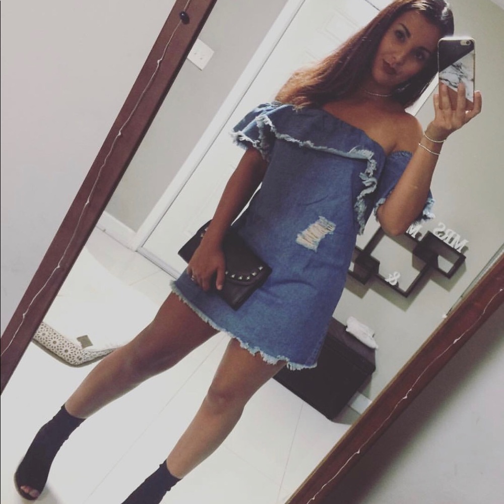 Destroy denim dress